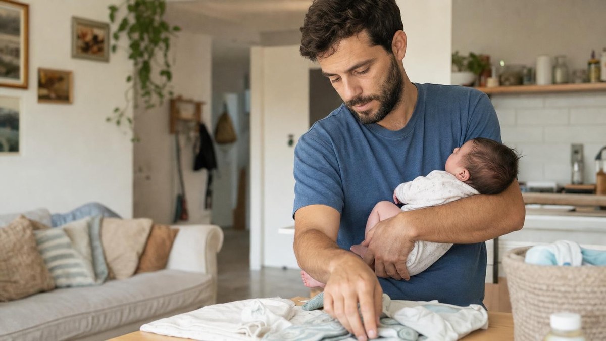 יום ראשון בבית עם תינוק: רשימת הישרדות לאבא